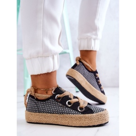 Sneakers Mujer Trenzadas Big Star JJ274393 Negro beige 7