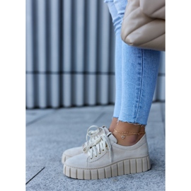 Lewski Shoes Zapatos Ante Zapatos Lewski 3163 Beige claro 5