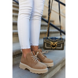 Zapatos En La Suela Masiva Nicole 2701/060 Beige 3
