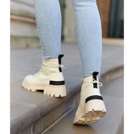 S.Barski Sneakers Mujer Larina Boots Beige Claro 5