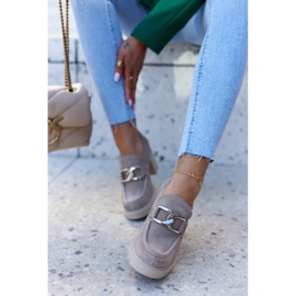 Lemar Zapatos elegantes en un pilar con una decoración Harmell beige 4