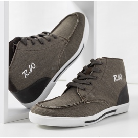Deportivas perez tobilleras marrones beige 2