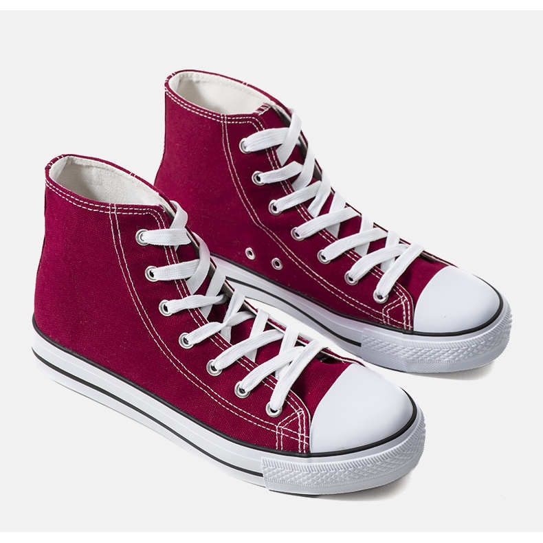 Zapatillas tobilleras burdeos de Bagwell rojo 1