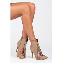 Comer Botas de moda con flecos marrón 2 Comer Botas de moda con flecos marrón 2