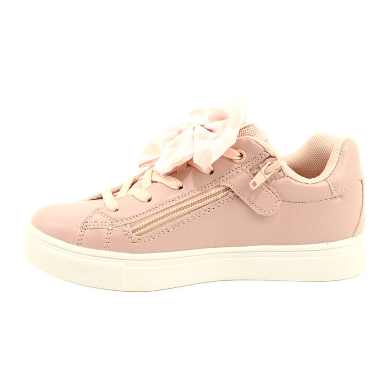 Zapatillas de deporte de deportes rosa de chicas con arco y mariposa American Club ES64 1