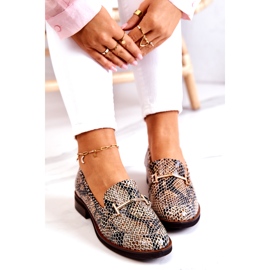 Mocasines Mujer Laura Messi 2307 Beige-Negro 3