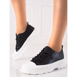 TRENDI Zapatillas Casual Negras negro 4