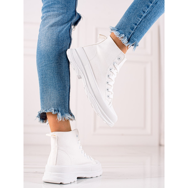 TRENDI Zapatillas altas blancas blanco 1