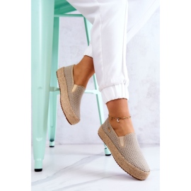 Zapatillas Trenzadas Mujer Slip On Big Star JJ274394 Beige 4