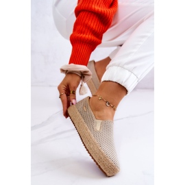 Zapatillas Trenzadas Mujer Slip On Big Star JJ274394 Beige 7