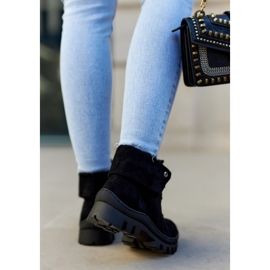 S.Barski Botas Ante Atadas Negro Dalles 4