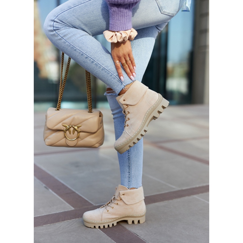 S.Barski Botas Ante Atadas Beige Claro Dalles 2 S.Barski Botas Ante Atadas Beige Claro Dalles 2
