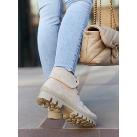 S.Barski Botas Ante Atadas Beige Claro Dalles 1