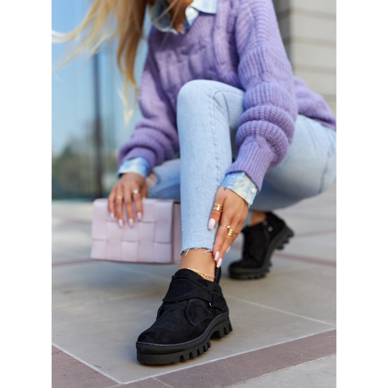 S.Barski Remgate Gamuza Negra Trappers Con Cremallera negro 1