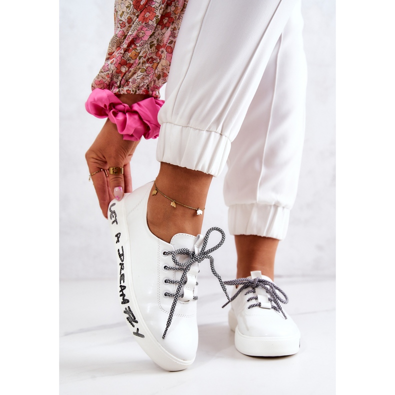 S.Barski Zapatillas Mujer De Piel Con Plataforma Blanco Marien 1