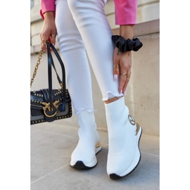 Vinceza Calcetines Deportivos Mujer Blanco Runaway dorado 1 Vinceza Calcetines Deportivos Mujer Blanco Runaway dorado 1