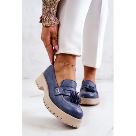 Zapatos mujer en piel Flecos Maciejka 05497-17 Azul 1 Zapatos mujer en piel Flecos Maciejka 05497-17 Azul 1
