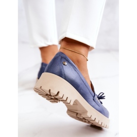 Zapatos mujer en piel Flecos Maciejka 05497-17 Azul 7