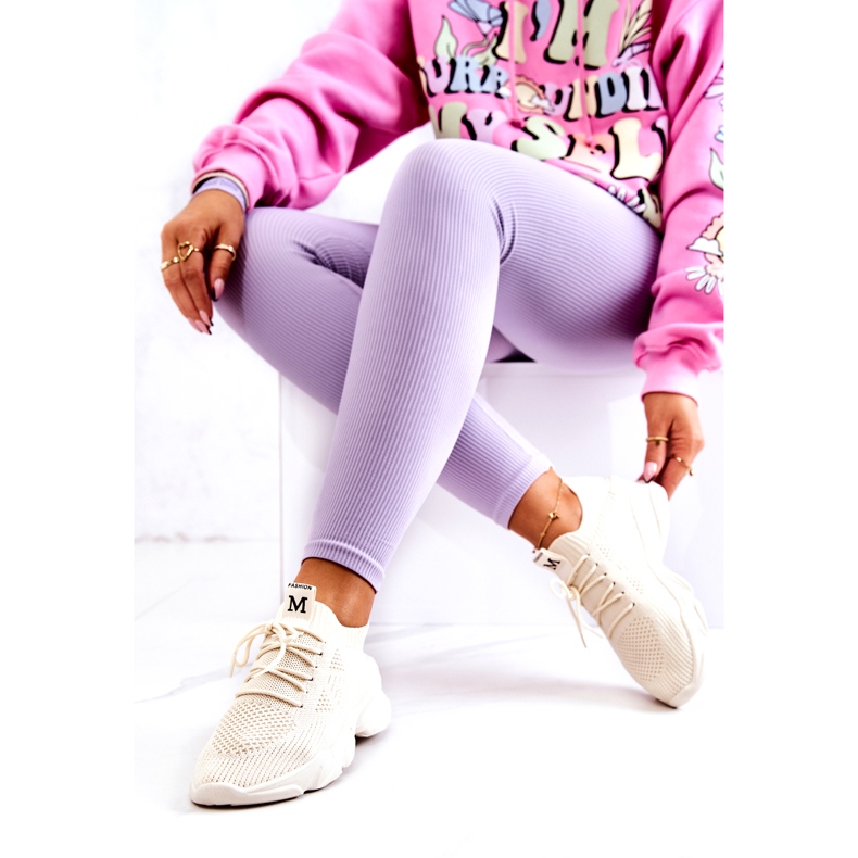 PS1 Deportivas Deportivas Tejido Beige Claro Nolene 3 PS1 Deportivas Deportivas Tejido Beige Claro Nolene 3