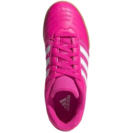 Botas de fútbol adidas Super Sala Jr G55911 rosas y morados 2