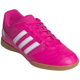 Botas de fútbol adidas Super Sala Jr G55911 rosas y morados 3