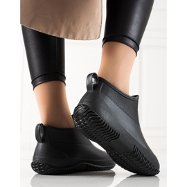 TRENDI Botas negras bajas negro 4