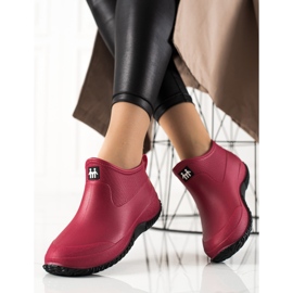 TRENDI Botas rojas bajas rojo 1