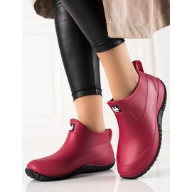 TRENDI Botas rojas bajas rojo 2