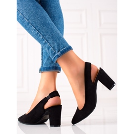 Evento Zapatos de tacón con tacón descubierto negro 2