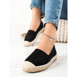 Bestelle Alpargatas de ante negras negro 1