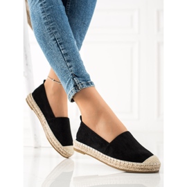 Bestelle Alpargatas de ante negras negro 3