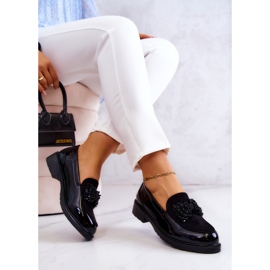 S.Barski Mocasines Lacados Elegantes Mocasines Negro Belice 9