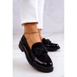 S.Barski Mocasines Lacados Elegantes Mocasines Negro Belice 3