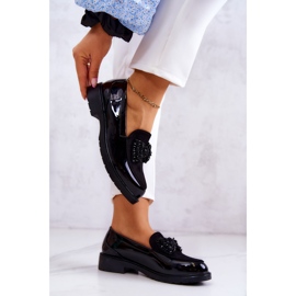 S.Barski Mocasines Lacados Elegantes Mocasines Negro Belice 5