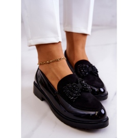S.Barski Mocasines Lacados Elegantes Mocasines Negro Belice 7
