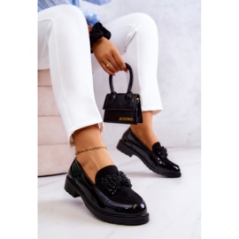 S.Barski Mocasines Lacados Elegantes Mocasines Negro Belice 8