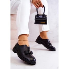 S.Barski Zapatos brogue de mujer sin cordones con adorno Janelle negro 4