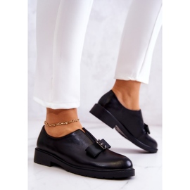 S.Barski Zapatos brogue de mujer sin cordones con adorno Janelle negro 3
