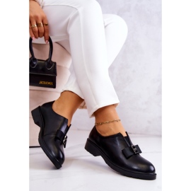 S.Barski Zapatos brogue de mujer sin cordones con adorno Janelle negro 5