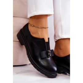 S.Barski Zapatos brogue de mujer sin cordones con adorno Janelle negro 7