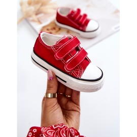 Deportivas de Niño Bernie Rojas con Velcros rojo 4