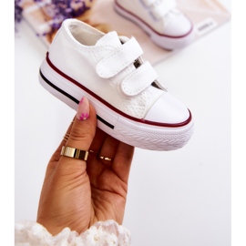 Deportivas Infantiles Con Velcro Bernie Blanco 4