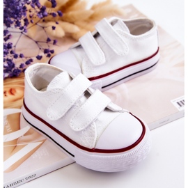 Deportivas Infantiles Con Velcro Bernie Blanco 3