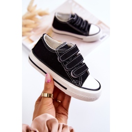 Deportivas Infantiles Velcros Bernie Negras negro 1
