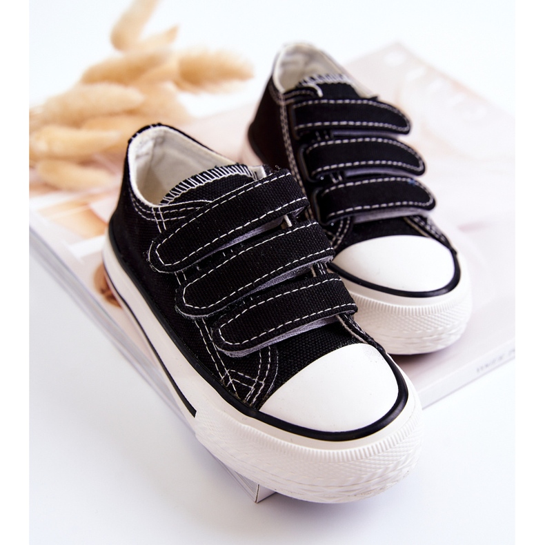 Deportivas Infantiles Velcros Bernie Negras negro 2 Deportivas Infantiles Velcros Bernie Negras negro 2