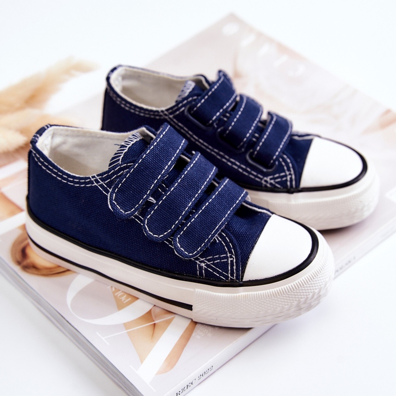 Deportivas Infantiles Con Velcro Azul Marino Bernie 2 Deportivas Infantiles Con Velcro Azul Marino Bernie 2