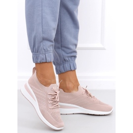Zapatos cuña calcetín Binita Rosa rosado 5