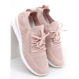 Zapatos cuña calcetín Binita Rosa rosado 2