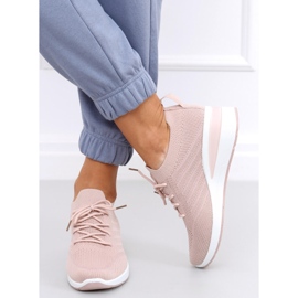 Zapatos cuña calcetín Binita Rosa rosado 4