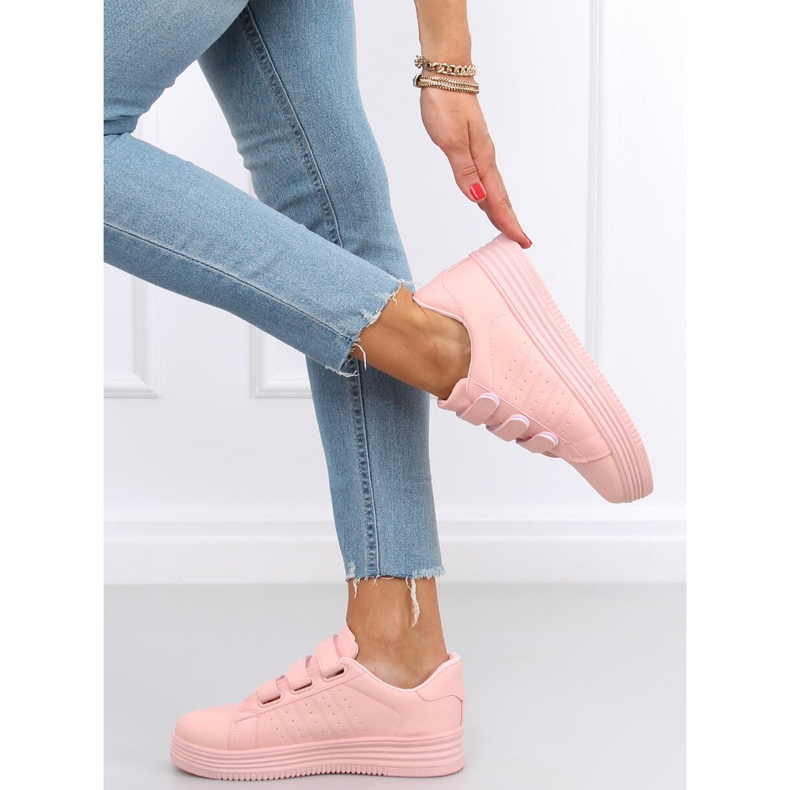 Zapatillas Saanvi Rosa con velcro rosado 1 Zapatillas Saanvi Rosa con velcro rosado 1